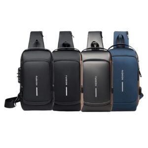 Waterproof Anti-Theft Crossbody Bag with USB Port